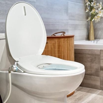 BidetMate 700 Series Electric Bidet Smart Toilet Seat with Side Knob Control, Instant Heated Water and Seat, Heated Toilet Seat with Bidet, Fits Elongated Toilets
