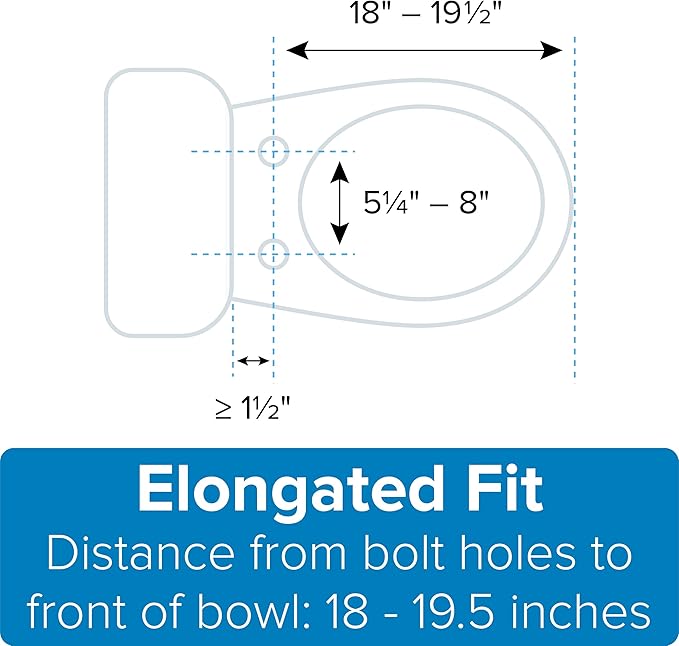 Brondell L60-EB LumaWarm Heated Nightlight Elongated Toilet Seat, Biscuit