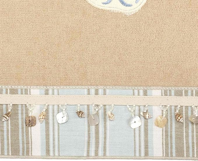 Avanti Linens - 3pc Towel Set, Soft & Absorbent Cotton, Coastal Home Decor (by The Sea Collection, Rattan)