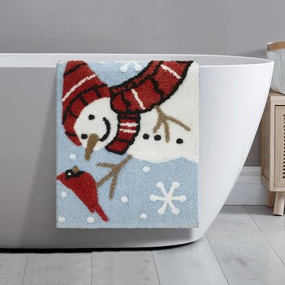 Avanti Linens - Christmas Bathroom Rug 20x30, Soft & Absorbent Cotton | Christmas Design, Soft & Absorbent, Non-Slip Backing, Machine Washable, Holiday Bathroom Décor