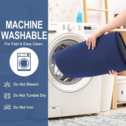 OLANLY Memory Foam Absorbent Bathroom Rugs Mats 30x20, Twilight Sapphire | Soft Quick Dry Bath Mats Rugs, Non-Slip, Machine Washable Carpet for Bathroom Floor, Tub and Shower, Home Decor Accessories