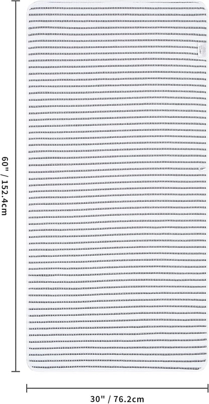 POLYTE 430 GSM Poly Blend Microfiber Quick Dry Waffle Bath Towel, 30x60 in | 4 Pack, Oversize, Lint Free, Body Towel