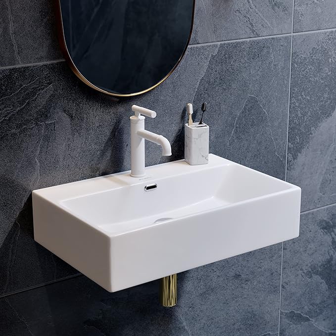 Claire 24” Rectangle Wall-Mount Bathroom Sink