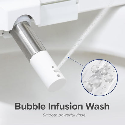 SmartBidet® SB-2600 Electric Smart Bidet™ Seat Unlimited Hot Water - Electronic Heated Toilet Seat with Warm Air Dryer and Temperature Controlled Wash Functions - Elongated