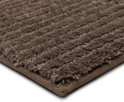 Mohawk Home Sanctuary Casual Solid Dark Brown 1' 5" X 2' Bath Mat Perfect for Bathroom