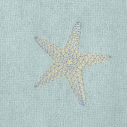 Avanti Linens - 3pc Towel Set, Soft & Absorbent Cotton, Coastal Home Decor (By The Sea Collection, Mineral)