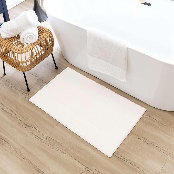 Mohawk Home Prestige Casual Solid White 2' X 3' 4" Bath Mat Perfect for Bathroom (Pack of 2)