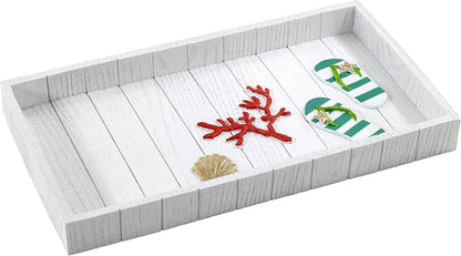 Avanti Linens - Vanity Tray, Decorative Countertop Organizer, Beach Inspired Bathroom Accessories (Beach Mode Collection)