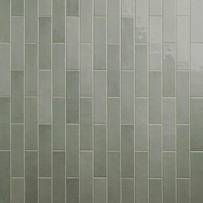 MSI Renzo Jade 3" x 3" Glossy Ceramic Subway Wall Tile, Bathroom & Kitchen, 1 Count, 1 Piece, Sample