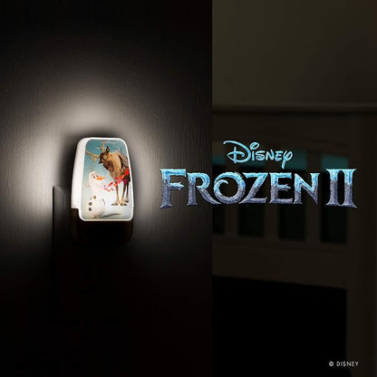 Disney Frozen 45830 LED Night Light, Olaf and Sven, Plug-in | Dusk-to-Dawn Sensor, Girl's Room Decor, UL-Certified, Ideal for Bedroom, Nursery, Bathroom, Kid's Playroom