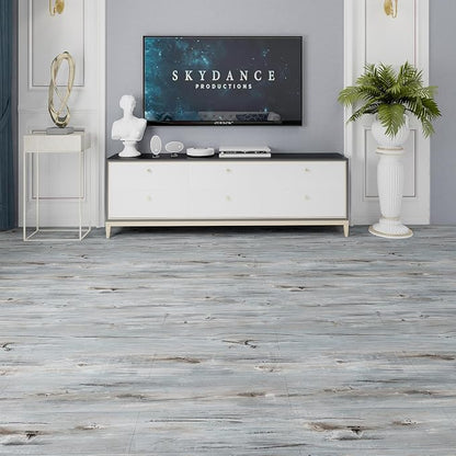 Lareko Peel and Stick Floor Tile, Waterproof Vinyl Plank Flooring | 12-Pack 18 Sq.Ft , Self-Adhesive Laminate Vinyl Tiles,Realistic Wood Grain for DIY Bathroom, Laundry Room & Rental Upgrades