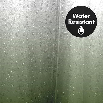 Americanflat 71x74 Sage Green Ombre Shower Curtain - Water-Resistant Long Shower Curtain with Durable Grommets and 12 Hooks - 100% Polyester