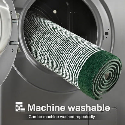36x24 Large Bathroom Rugs Washable Non Slip, Dark Green Bath Mat for Bathroom Floor Tub, Soft Absorbent Quick Dry Mats for Shower, Bathtub,Home Decor