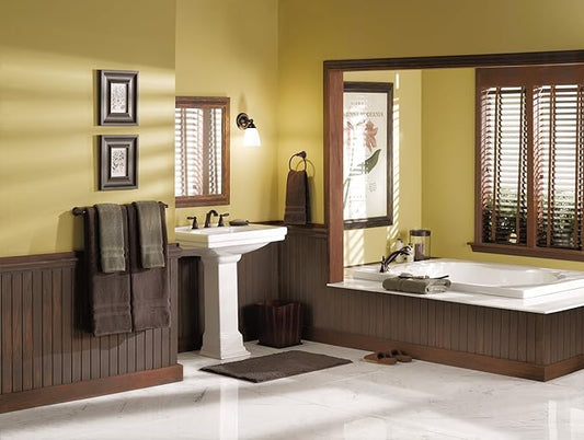 Moen Brantford Brushed Nickel Two-Handle Deck Mount Roman Tub Faucet Trim Kit, Valve Required, T933BN