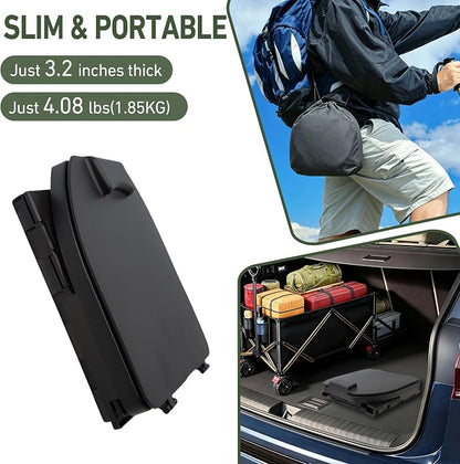 Portable Toilet for Camping, 12.6" H Capacity 450LBS Porta Potty for Adults