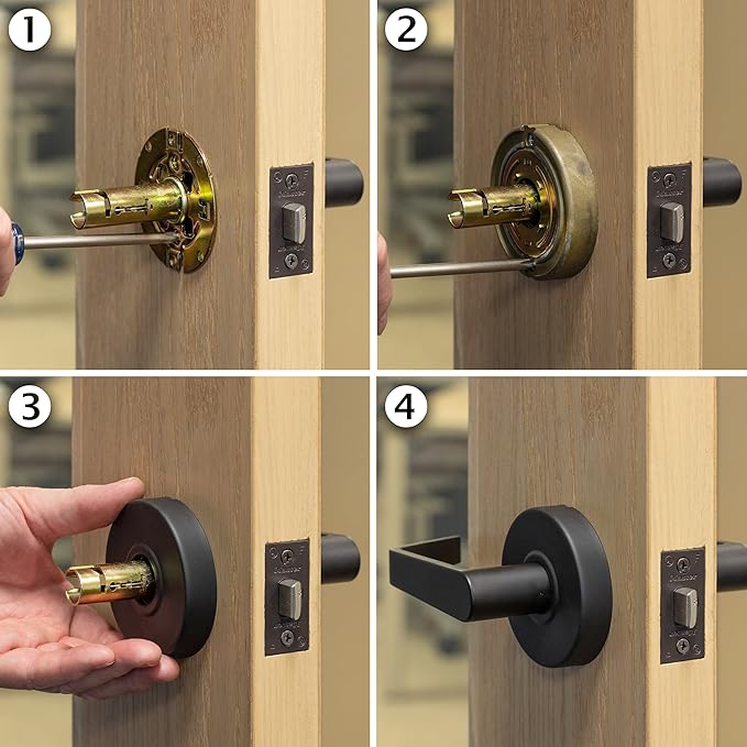 Master Lock SLCHCR10B Heavy Duty Lever Style, Grade 2 Commercial Classroom Door Lock with Bump Stop, Oil Rubbed Bronze Finish
