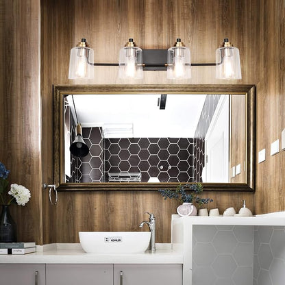 SOLFART Vintage 4 Light Bathroom Vanity Light Bathroom Light Fixtures Over Mirror Wall Sconce Bath Lighting restoom 4 Lights