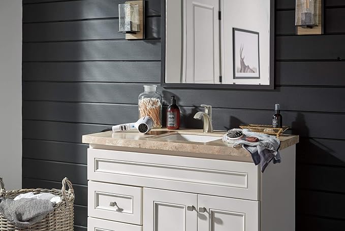 Peerless P1535LF-BN Parkwood Handle Lavatory Faucet Single Hole, Brushed Nickel
