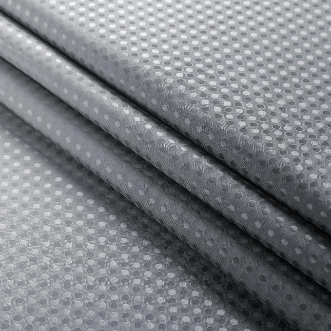 Extra Long Grey Ombre Fabric Shower Curtain, 72 x 84 | Tall Gray Ombre Shower Curtain for Bathroom, Fabric Shower Curtain Set , Water Repellent, Machine Washable