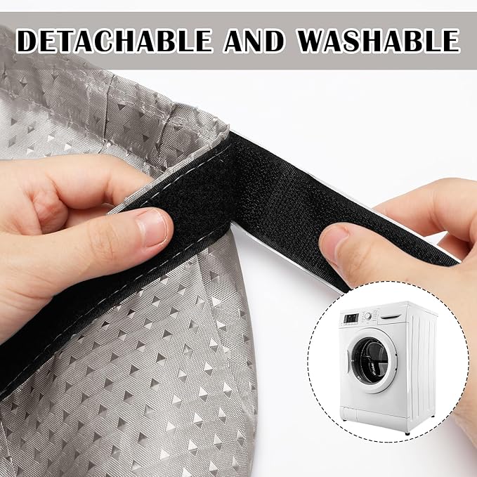 Fabric Sink Skirt Diamond Bathroom Stitch Self Stick Adhesive Waterproof Fabric Under Sink Curtain Skirt 55 x 32 Inch Adds Bathroom Storage(Silver Gray,Classic Style)