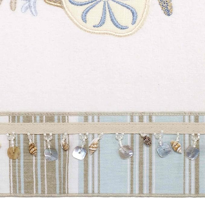 Avanti Linens - Bath Towel, Soft & Absorbent Cotton, Coastal Home Decor (By the Sea Collection, White)