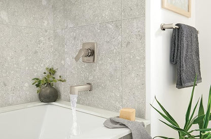 Peerless Ezra Single-Function Brushed Nickel Tub and Shower Valve Trim Kit, Shower Handle, Brushed Nickel PTT14171-BN (Shower Head and Valve Not Included)