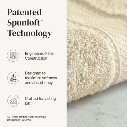 Modern Threads 4-Pack SpunLoft Bath Towel 30x54 - Sand