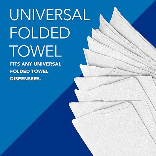 Scott® Universal Multifold Paper Towels, Bulk (01804), with Absorbency Pockets™, 9.2" x 9.4" sheets, Compressed Pack, White (250 Sheets/Pack, 16 Packs/Case, 4,000 Sheets/Case)