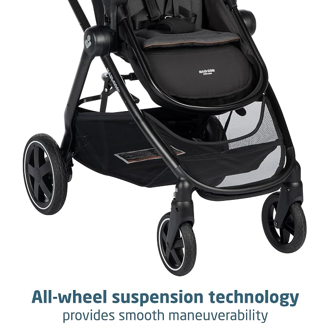 Maxi-Cosi Zelia 2 Luxe 5-in-1 Modular Travel System, New Hope Black