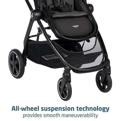Maxi-Cosi Zelia 2 Luxe 5-in-1 Modular Travel System, New Hope Black