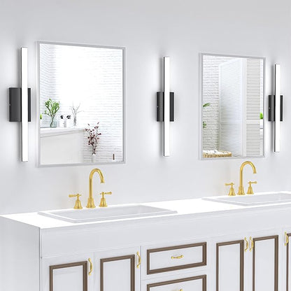 36Inch LED Bathroom Vanity Light Bar 5700K Dimmable Led Bathroom Light Over Mirror Modern Bath Wall Light Cool White ETL Certified 34W 2Pack