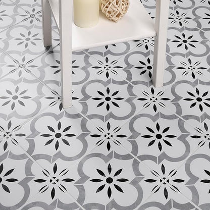 MSI Azila 8 in. x 8 in. Encaustic Matte Porcelain Wall & Floor Tile – Bathroom, Kitchen Backsplash, or Countertop