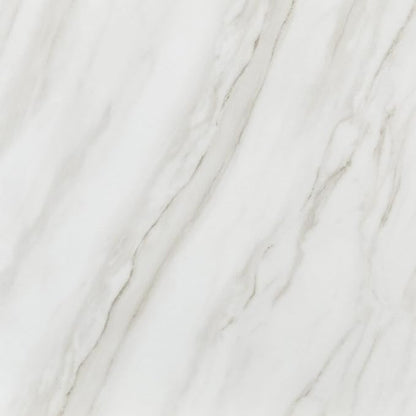 Daltile Perpetuo 24" x 24" Marble Look Porcelain Floor Tile in Polished Timeless White for Kitchen, Bathroom, Living Room Floors | (4 PC Per Carton) (15.2 SQFT Per Carton)