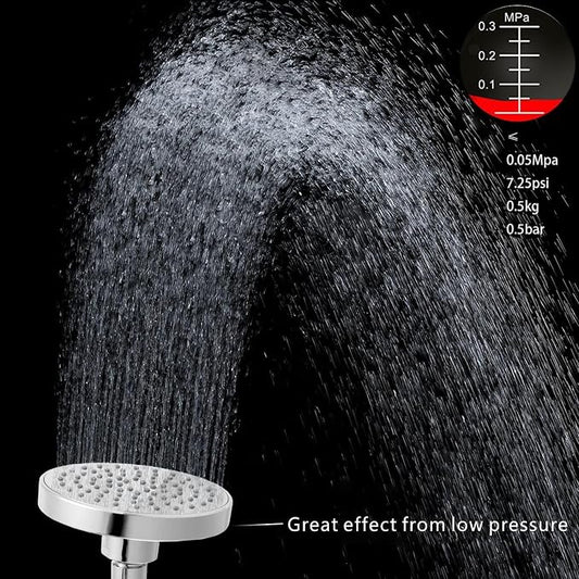 High Pressure Shower Head - 4.7“ Powerful Bathroom Pressure Boosting Rain Showerhead - Perfect Universal Replacement for Rainfall Shower Heads (10 Pack, Chrome)