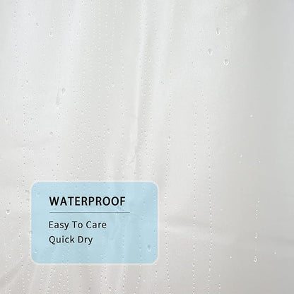 108 inch Long Frosted Shower Curtain, Super Extra-Long 9ft Shower Curtain Liners, PEVA Waterproof Patio Curtain Set with 3 Magnets 72x108”, 12 Pack Stainless Steel Hooks Included | Plastic PEVA Vinyl Waterproof Patio Curtain Set with 3 Magnets, 12 Pack...