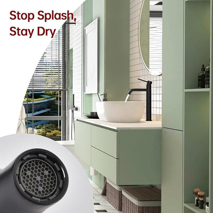 SUMERAIN Matte Black Tall BathroomVessel Sink Faucet | Single Handle Single Hole, 304 Stainless Steel, Lead-Free, Water-Saving, with Faucet Supply Lines, Easy DIY Install