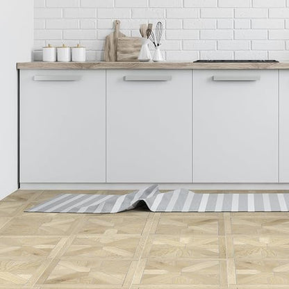 12-Pack Peel and Stick Floor Tile, 12" x 12" Pinwheel SPC Self-Adhesive Luxury Vinyl Flooring, Wood-Look Groutable Backsplash Tile for Kitchen Bathroom, Natural Oak, Covers 12 Sq. Ft.