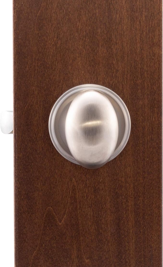 Copper Creek EK2020SS Egg Door Knob, Passage Function, 1 Pack, in Satin Stainless