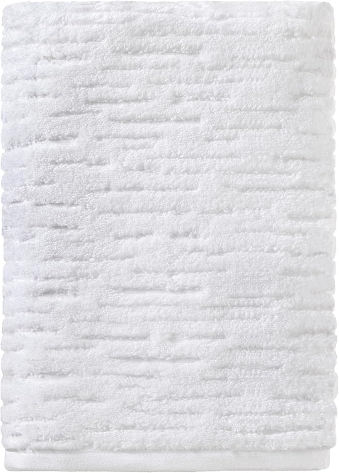 SKL Home CloudSoft Bath Towel, 100% Cotton Luxury, White | Premium spa-level quality. 600 GSM weight. Ultra plush & absorbent.