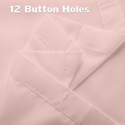 Titanker Waterproof Shower Curtain Liner Fabric, Blush Pink Shower Curtain Liner with Magnets, Cloth Shower Liner Soft, Lightweight, Machine Washable, 70 x 72 Inches