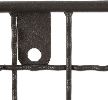 DII Rustic Farmhouse Bathroom Décor, Metal Storage, Small Towel Bar, Gray