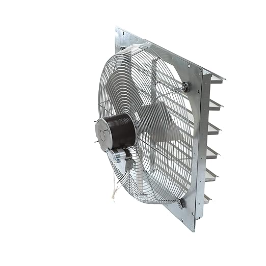 TPI Corporation CE24-DS Direct Drive Exhaust Fan, Shutter Mounted, Single Phase, 24" Diameter, 120 Volt