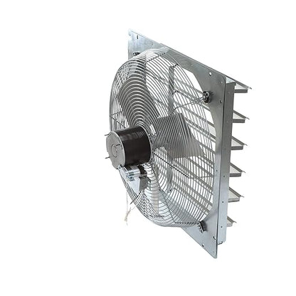 TPI Corporation CE24-DS Direct Drive Exhaust Fan, Shutter Mounted, Single Phase, 24" Diameter, 120 Volt
