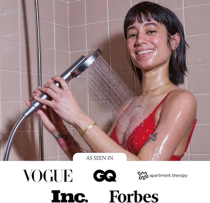 sproos! - Handheld Showerhead, High Performance Filtration, Golden Hour | Healthier Hair and Skin - DIY Installation - Renter Friendly - 3 Spray Functions - 70 Inch Hose - High Pressure Performance