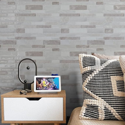 WOWSTAR 10 Sheet Marble Peel and Stick Backsplash for Kitchen,Self-Adhesive Tile Backsplash for Kitchen, Bathroom, 12" x 12", (Beige & White) | Peel and stick backsplash, self-adhesive wall tile, Beige White, marble, waterproof, kitchen bathroom wall, ...
