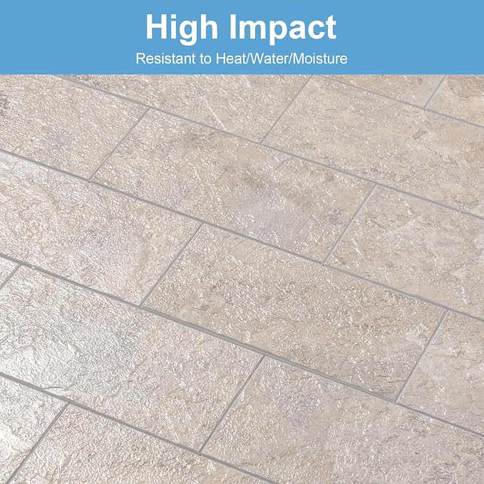 2026 New Upgrade Peel and Stick Backsplash Tile, Peel and Stick 11.34" X 11.57" Wall Tile for Kitchen, Bathroom, Fireplace, Laundry (Beige Stone Rocks, 20 Packs)