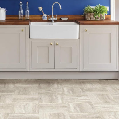 FloorPops FP3327 Platinum Peel & Stick Peel and Stick Floor Tiles, Grey 12 inch x 12 inch