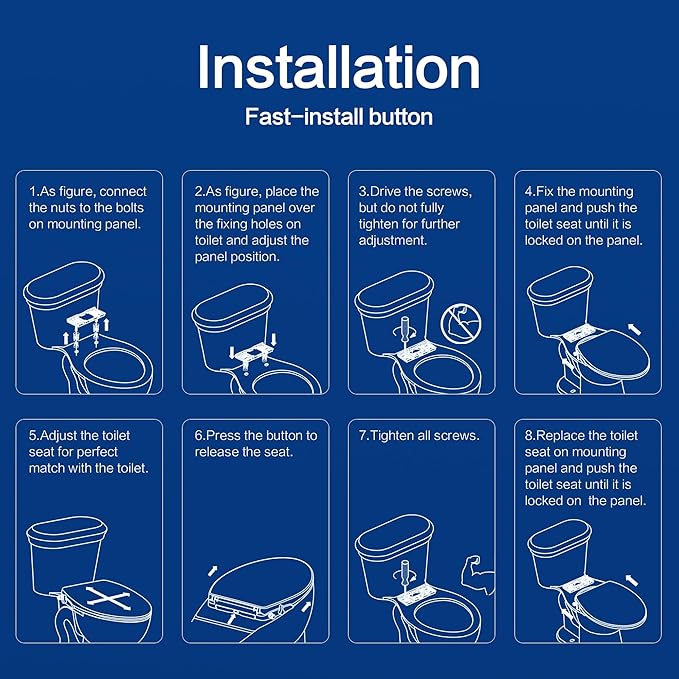 Bidet Seat for Elongated Toilet Seat Non-Electric Soft Close with Quick Release Hinges for Easy Clean Dual Nozzle Front and Rear Wash(PG303A)