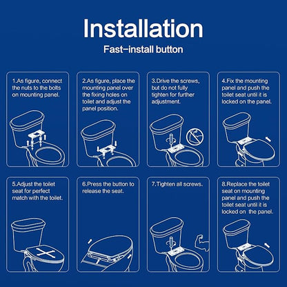 Bidet Seat for Elongated Toilet Seat Non-Electric Soft Close with Quick Release Hinges for Easy Clean Dual Nozzle Front and Rear Wash(PG303A)
