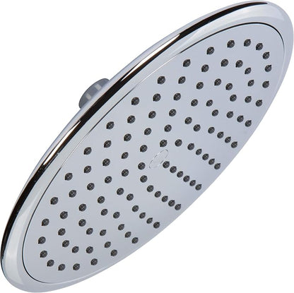 Waterfall Showerhead - 2.5 GPM - Polished Chrome | 9 Inch Large Overhead Rain Shower Head With Self-Clean Nozzles, Adjustable Brass Ball Joint, High Flow Best With Extender Arm